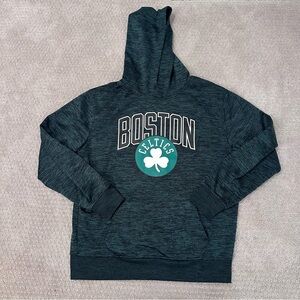 Boston Celtics Hoodie Medium NBA Green Pullover Sweatshirt Shamrock Logo